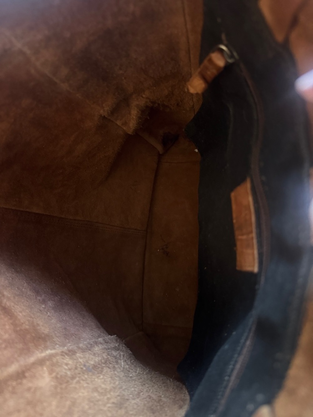 Barbour 2nd Stud-Trim Genuine Leather Tote in Rich Chestnut Brown - Picture 5 of 13